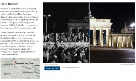mauerfall Die Mauer im Vergleich zwischen heute und vor 20 Jahren