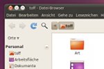 Neu gestaltete Seitenleiste in Nautilus Elementary