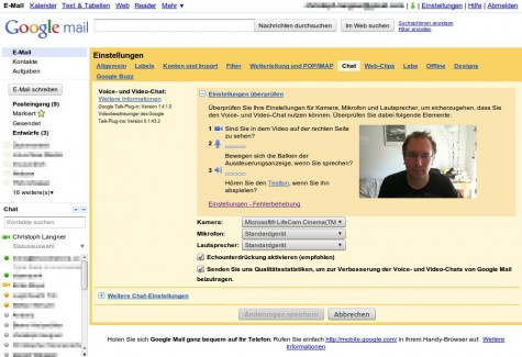 Neue Voice- und Video-Chat Einstellungen