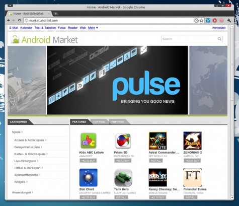 Android Market im Web