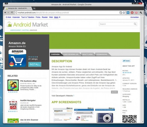 Android Market im Web
