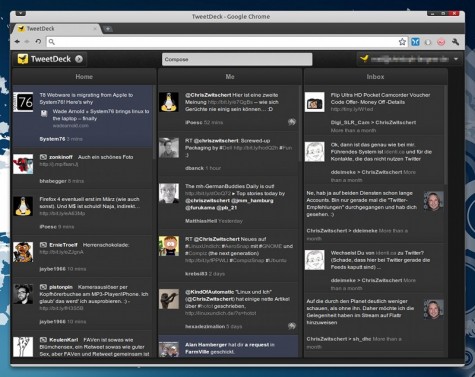 TweetDeck für Chrome
