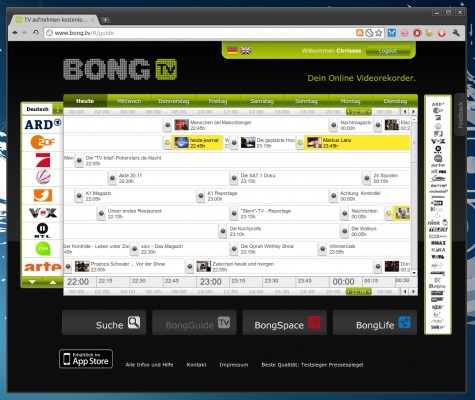 Der BONG.TV Programmführer