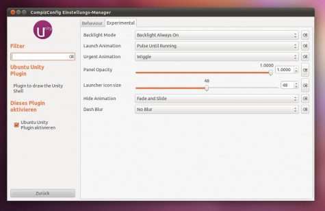 Die Größe des Unity Launchers ändern
