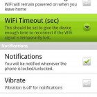 Die Einstellungen von Unlock with Wifi