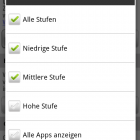 Filter für den Android Market