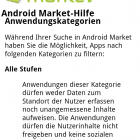 Filter für den Android Market