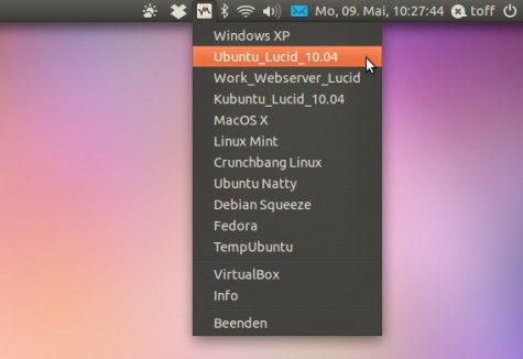Virtualbox Indicator