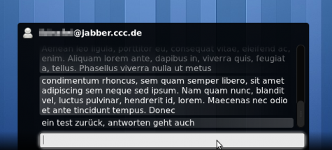 Direkt über den GNOME3-Desktop Chats führen