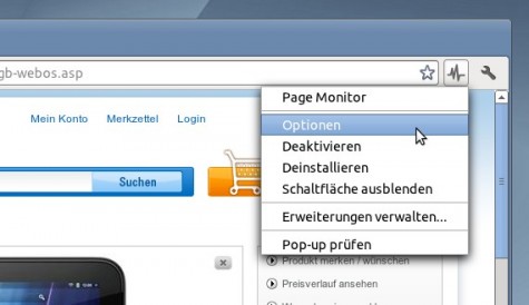 Ab in die Optionen