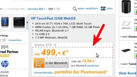 Nur den Preis überwachen lassen