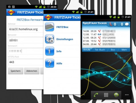FRITZ!App Ticker Labor für Android