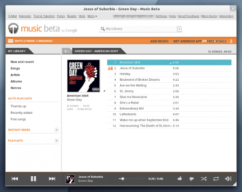 Google Music Frame