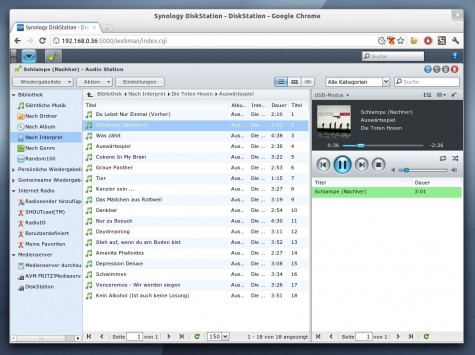 Die Synology Audio Station