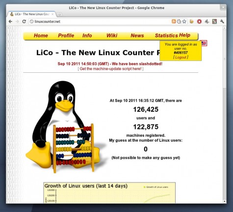 Der Linux Counter im neuen Look