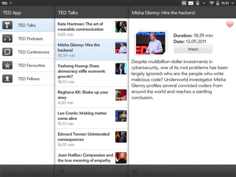 TED Talks für WebOS