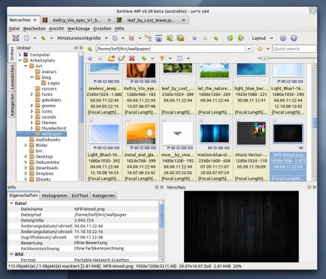 XnViewMP unter Ubuntu Natty mit GNOME3