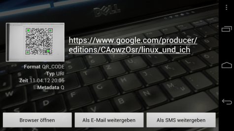 QR-Code einscannen...