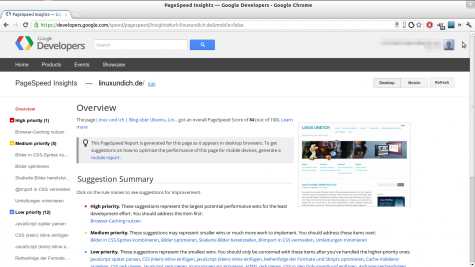 Google PageSpeed Insights