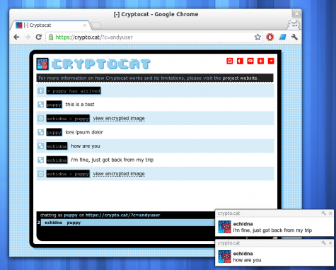 Cryptocat im Browser