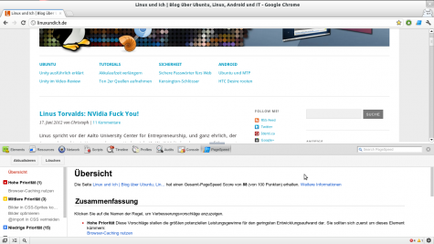 PageSpeed Insights für Google Chrome