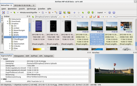 XnView für Linux ist genauso schnell wie die Windows-Variante.