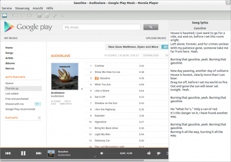 Neu hinzugekommen ist zum Beispiel ein Lyrics-Plugin.
