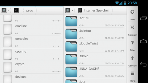 Schaut unter /proc/cpuinfo nach, ob euer Handy/Tablet Hardwarebeschleunigung für Videos besitzt.