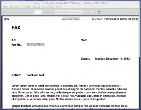 PDF-Dokumente kann die FRITZ!Box aktuell leider noch nicht verschicken.