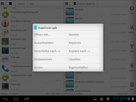 ...und löscht die Datei abschließend.