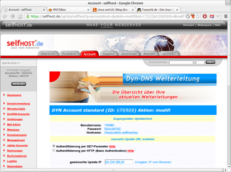 Selfhost übernimmt ohne Gefummel die Dienste von Dyn.com.