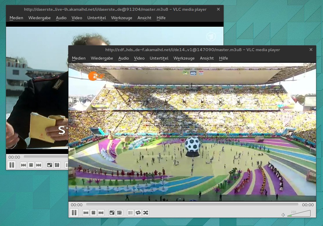 ARD- und ZDF-Live-Streams der Fußball-WM im Browser, auf dem Handy oder in VLC ansehen Linux und Ich