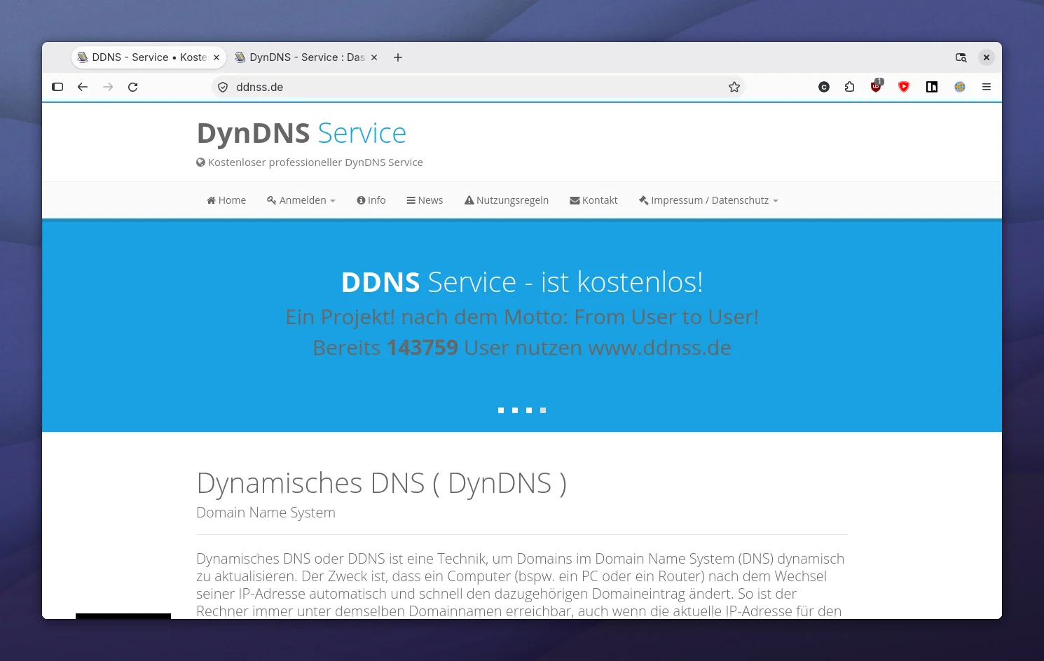 DDNSS.de: Operator in Talks About a Takeover of the DynDNS Service