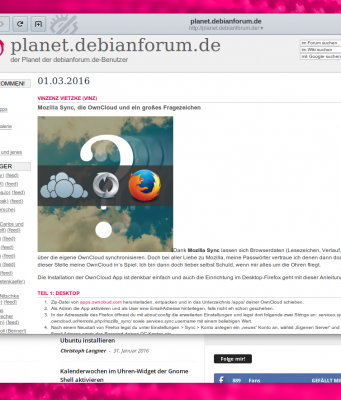 Planet Debianforum