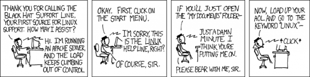 Black Hat Support, xkcd