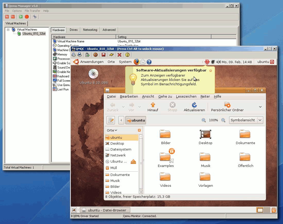 Mit QEMU ohne AdmininistratorRechten portable Virtualisieren Linux