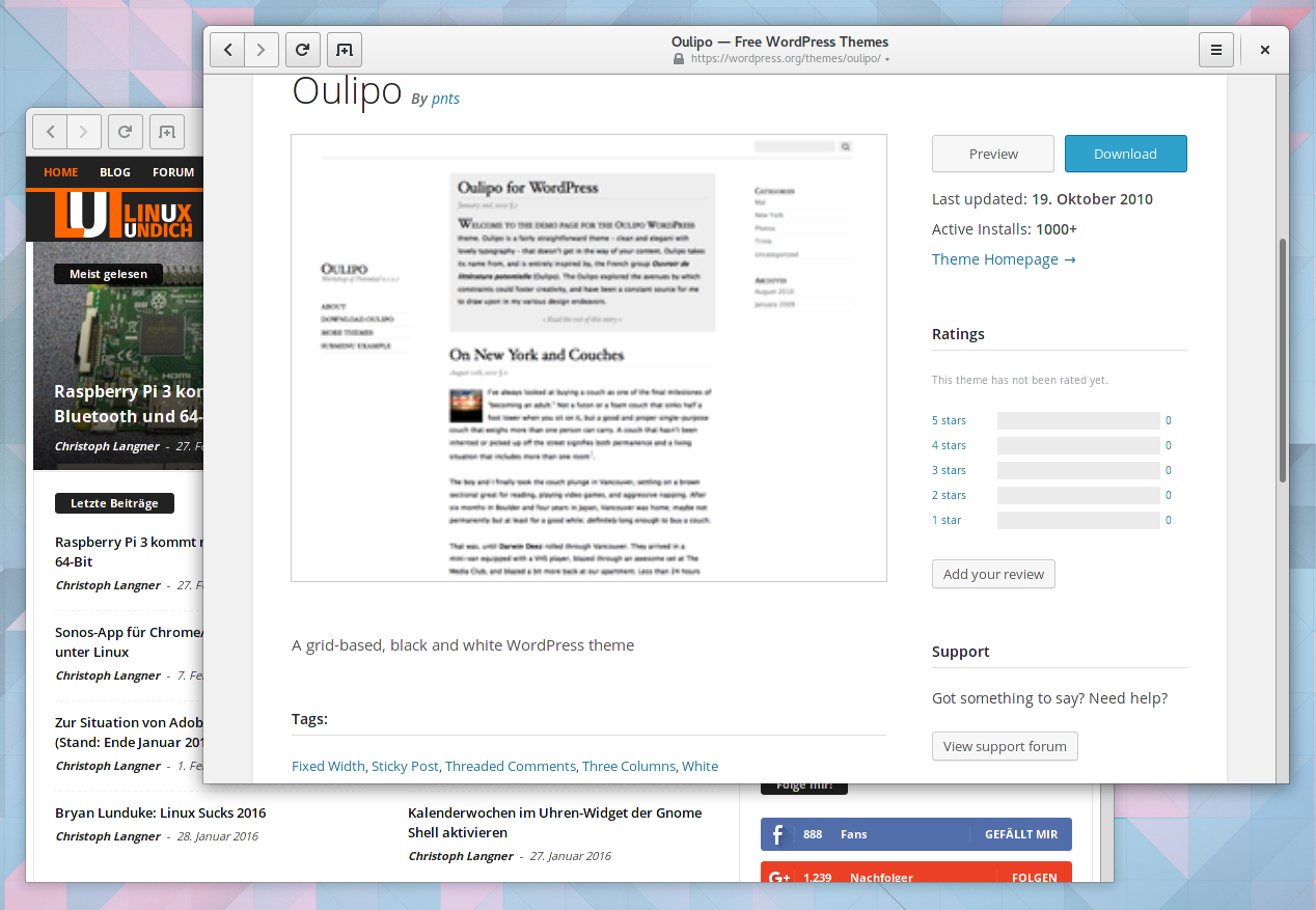 Oulipo Wordpress