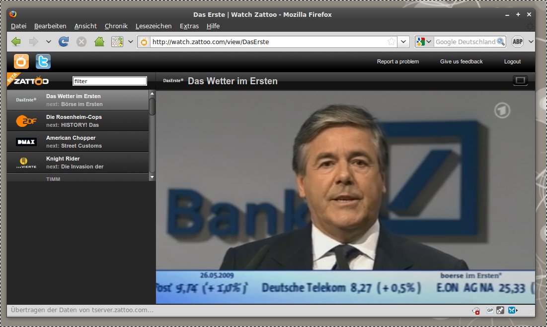Das neue Zattoo Web TV