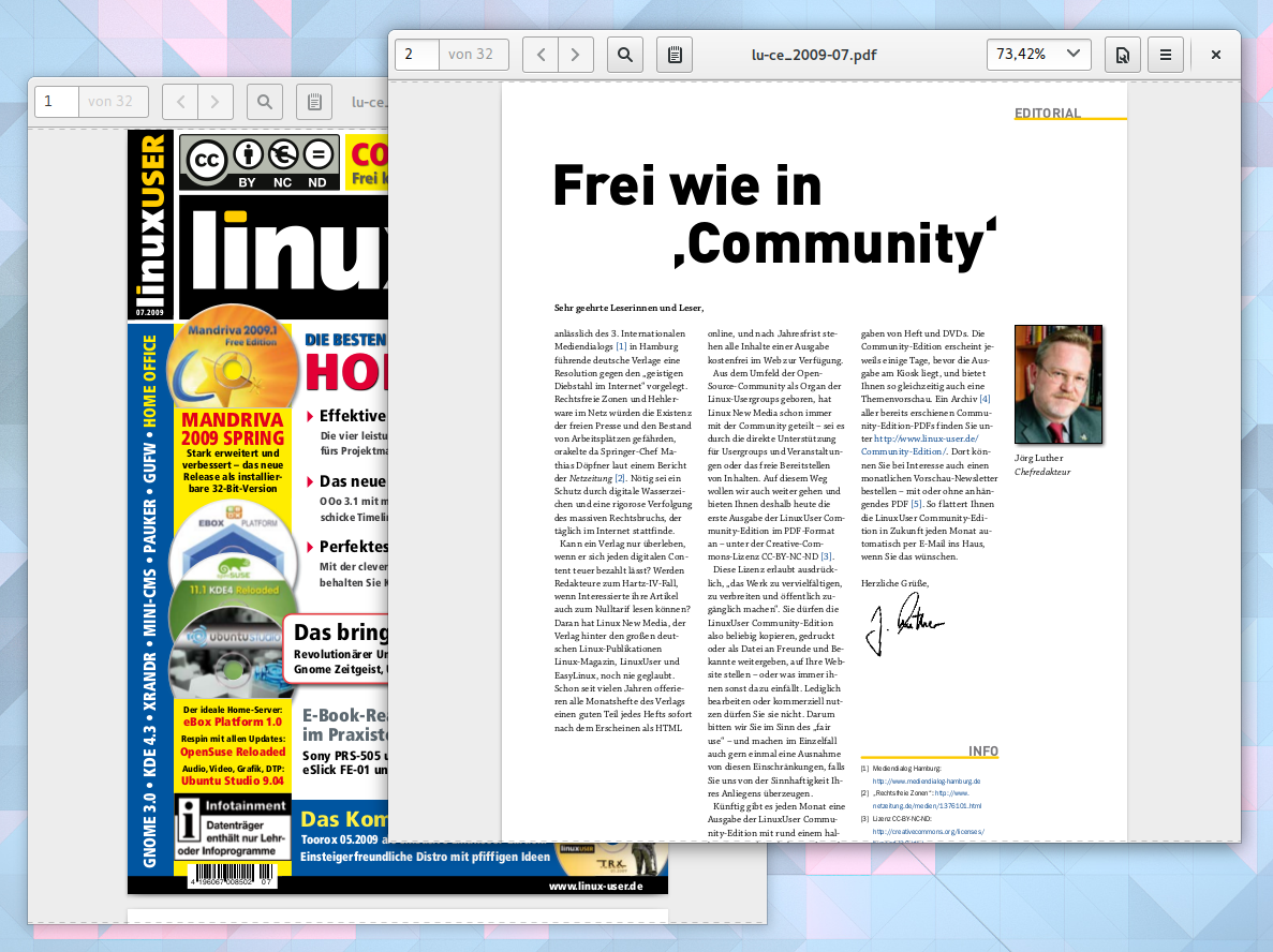 Linux-User Community Editon unter CC by-nc-nd