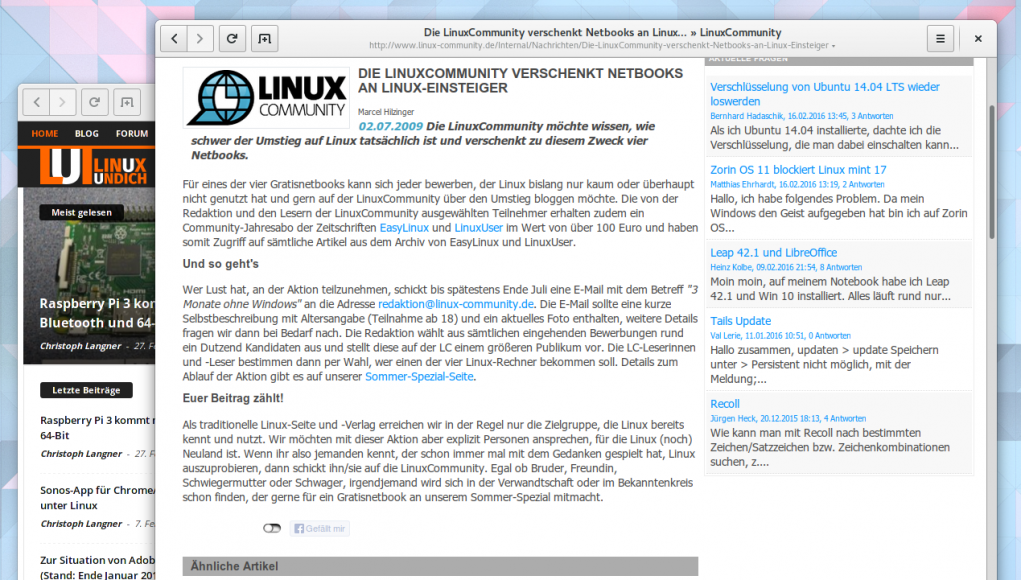 Linux Community Netbooks