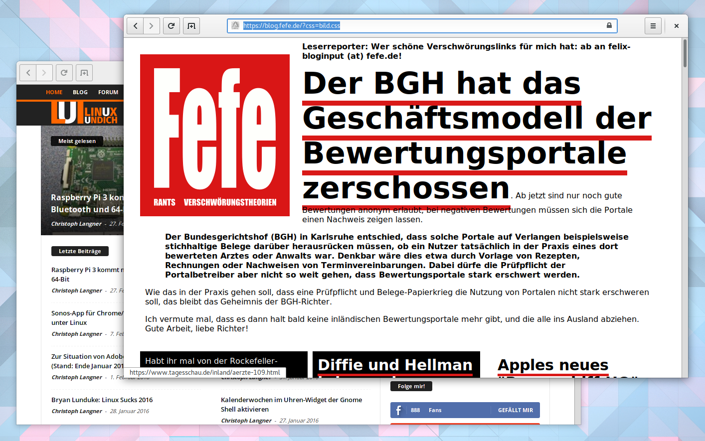 In eigener Sache: Ich wurde ge-fefe-ed…
