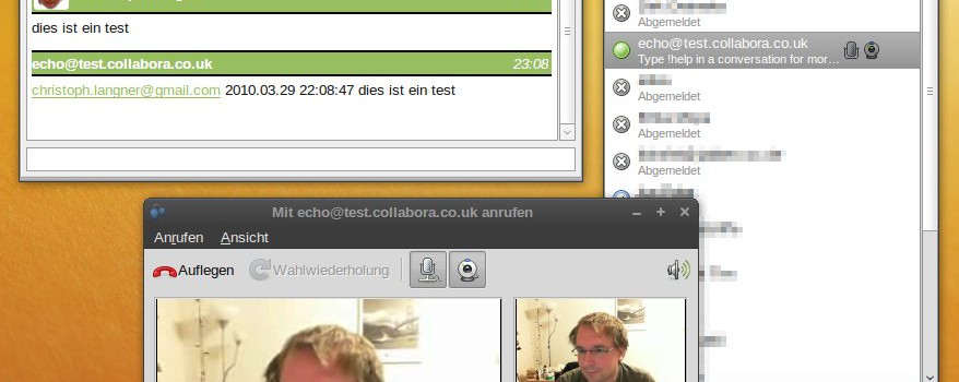 Audio-/Video über Jabber testen