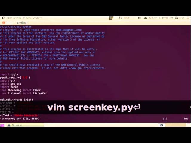 Mit Screenkey Eingaben in Screencasts visualisieren – Linux und Ich