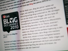 t3n Blog des Jahres 2010