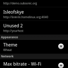 Subsonic für Android: Einen eigenen Server eintragen