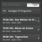 BONG.TVmobile: Der EPG