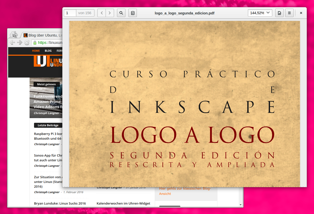 Logo a Logo, spanisches Inskcape-Buch zum Design von Logos unter CC-BY-NC-SA