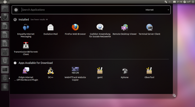 Ubuntu 11.04 Natty Dash