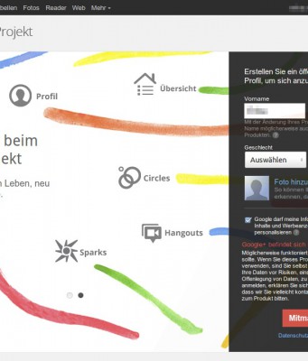 Google+ ist offen für Jedermann/-frau! Einladung dennoch noch notwendig!