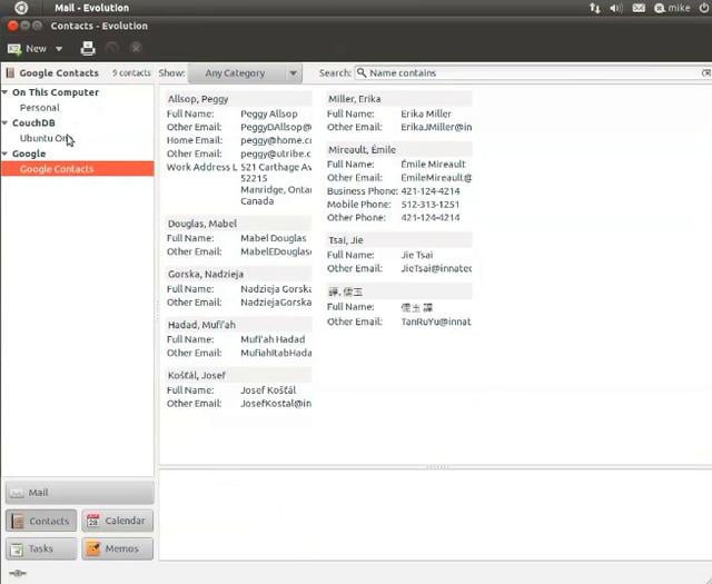 Integration des Evolution Data Servers in Thunderbird